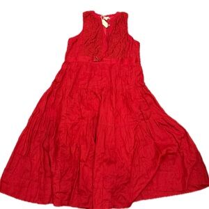 NWT Sundance Red Sleeveless Maxi Dress perfect for summer! ☀️